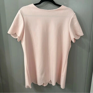 Ted Baker London Top Scallop Edge Blush Pink Size 8-10